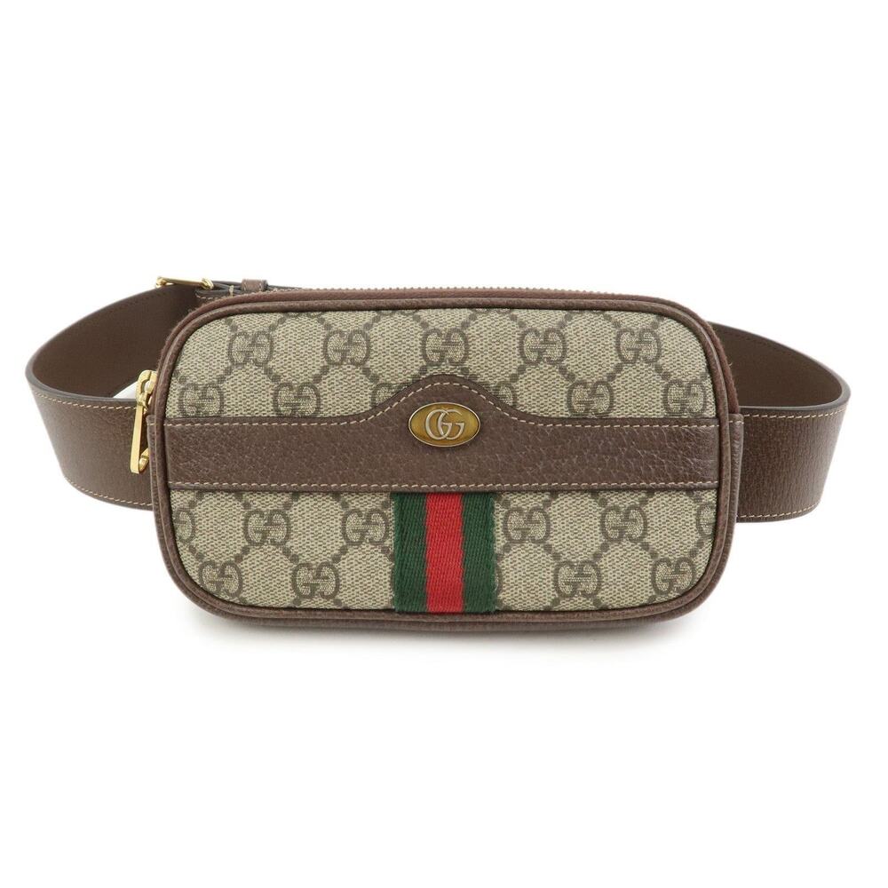 Gucci Ophidia GG Supreme Belt Bag Brown